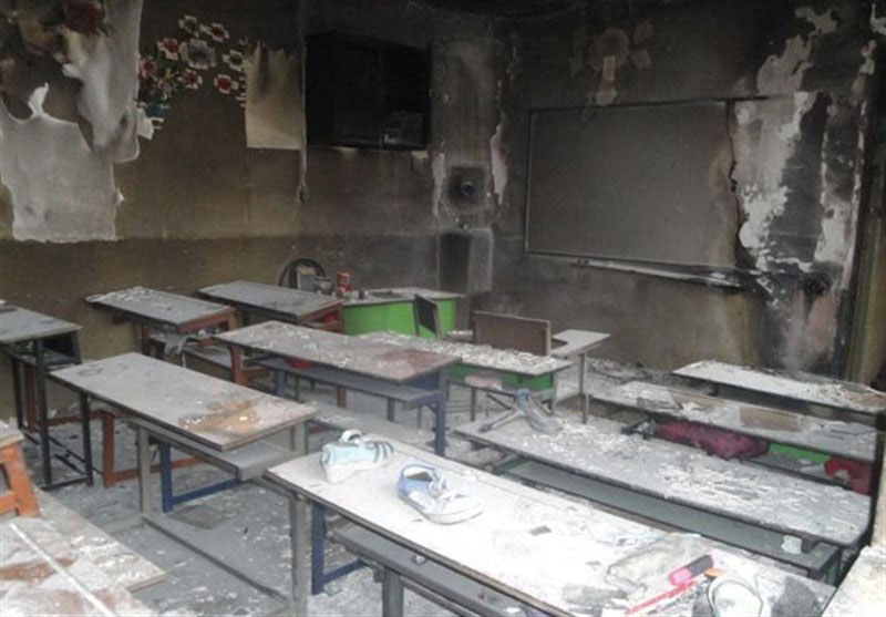 آتش سوزی شین آباد بار دیگر در مدرسه سیستان و بلوچستان