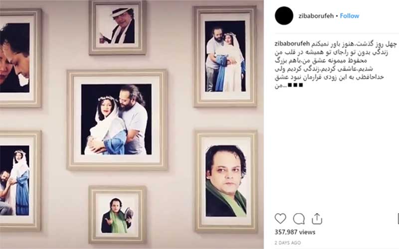 انتشار کلیپ زیبا بروفه به مناسبت چهلمین روز درگذشت پیام صابری