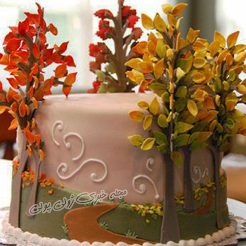 مدلهای جدید کیک عروسی ویژه فصل پاییز